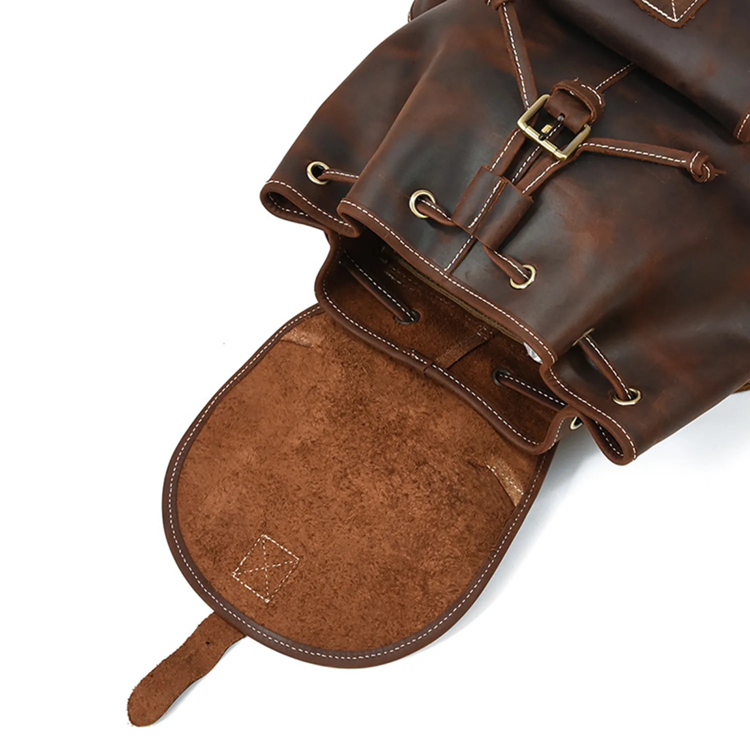 Vintage Leather Backpack for Travel 3