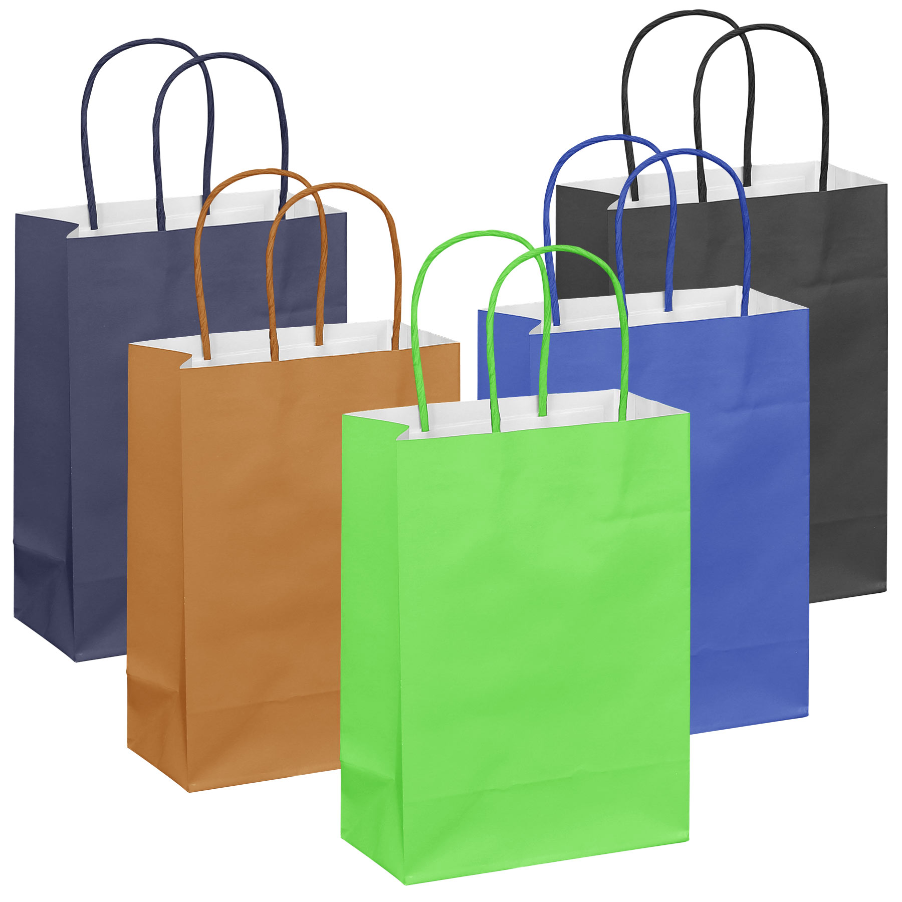 Vertical Kraft Paper Tote Bag 2