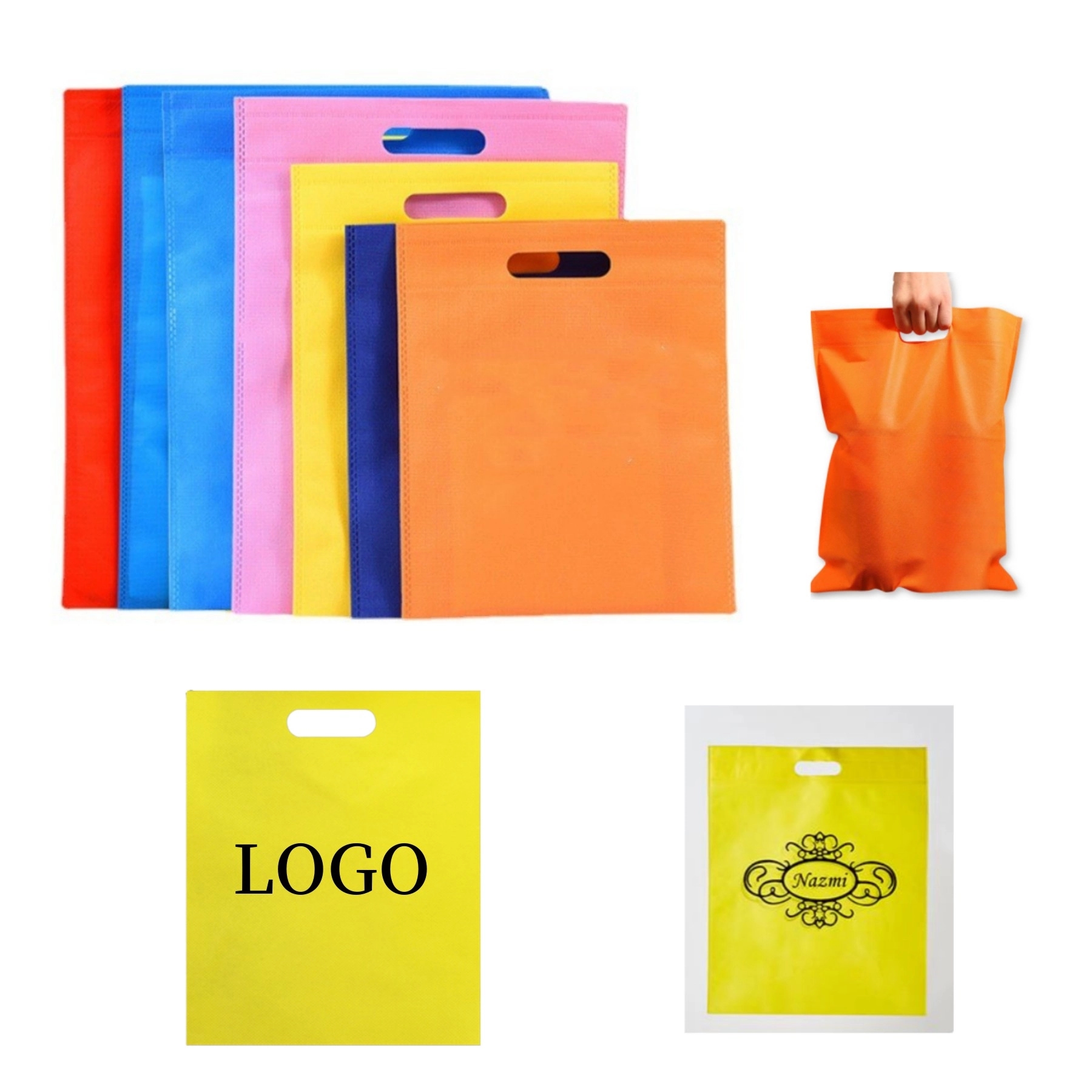Recyclable D Cut Non-Woven Tote Bag