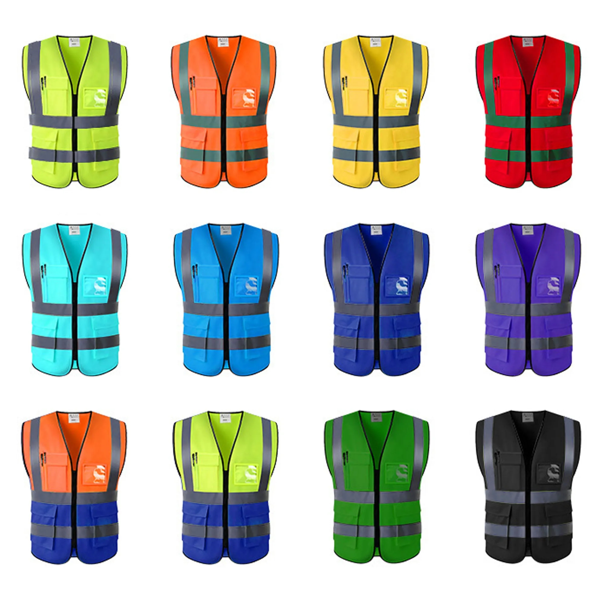 Unisex High Visibility Reflective Safety Vest MOQ 50PCS 1