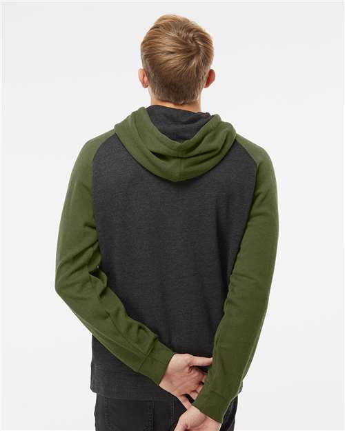 Unisex Raglan Hooded Sweatshirt - IND40RP 19