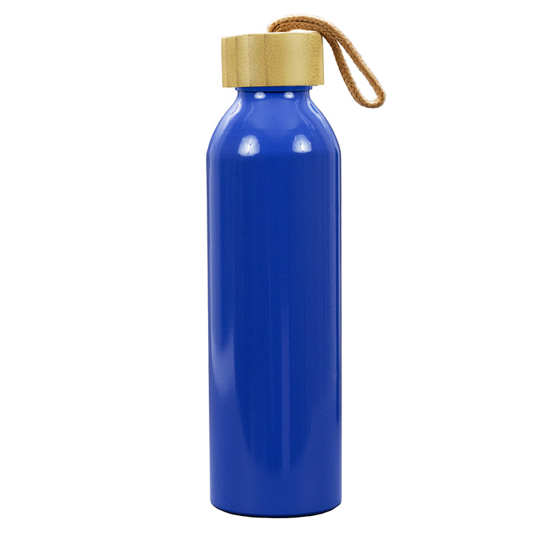 "WHITNEY" 22oz Recycled Aluminum Bottle With a Bamboo Lid 16