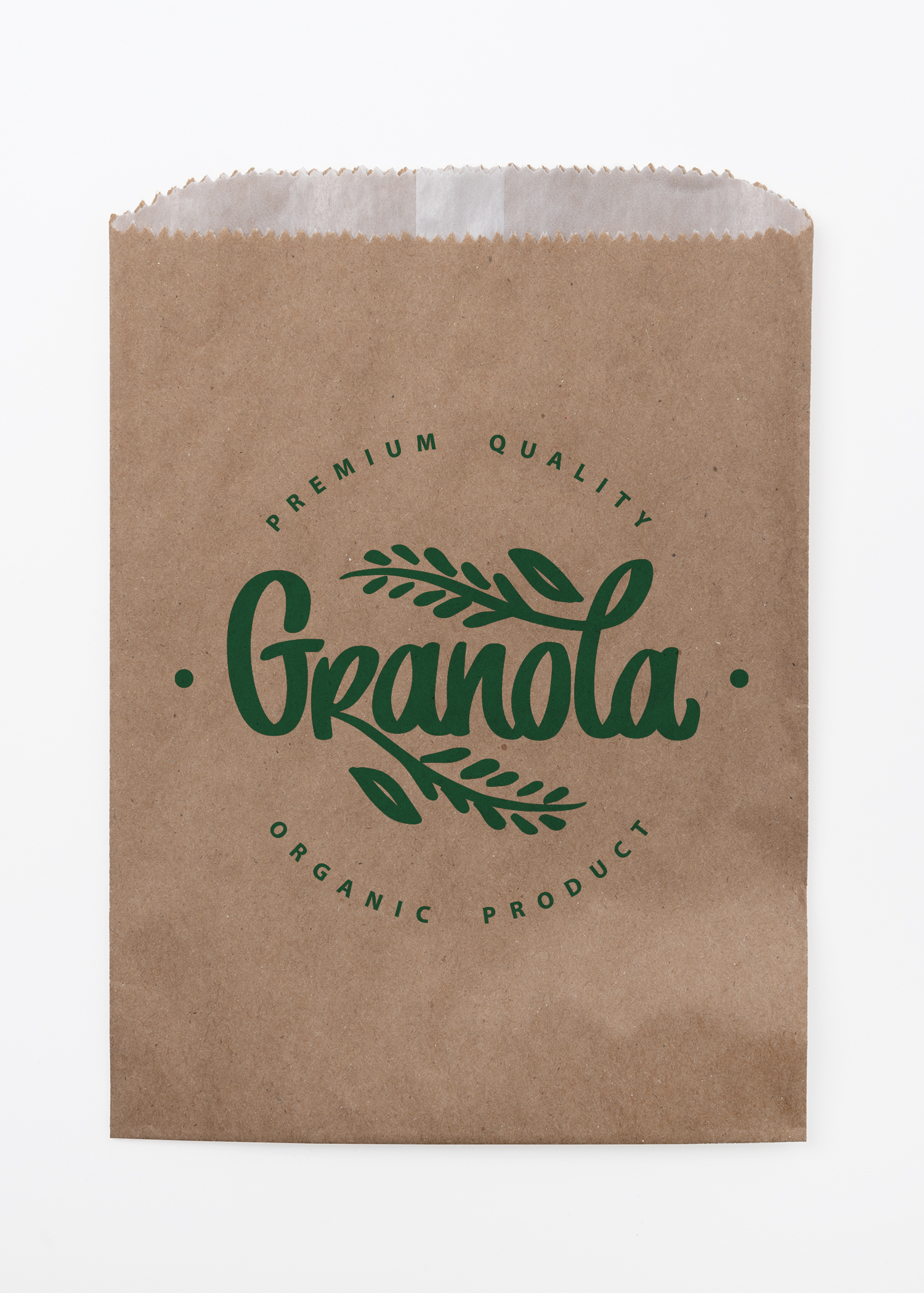 One Color Natural Food Safe Paper Bags (5.75" x 7.5")
