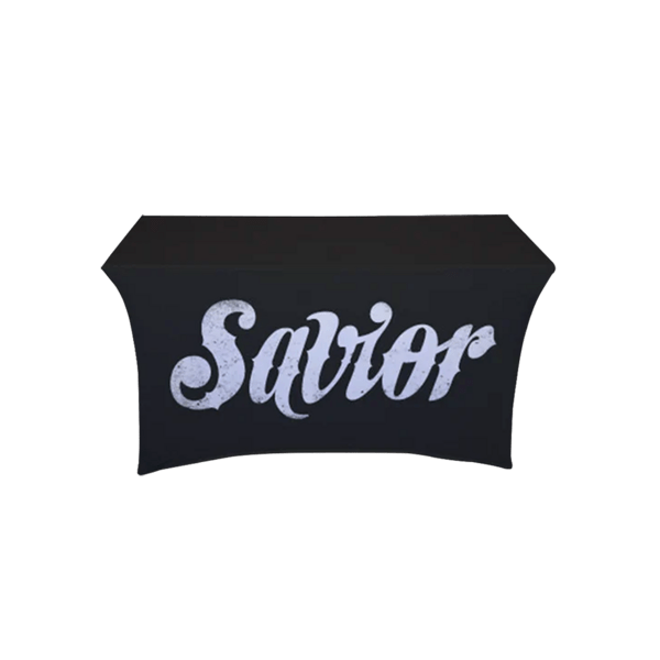 IMPORT 4' Stretch Full Color Table Throw 2
