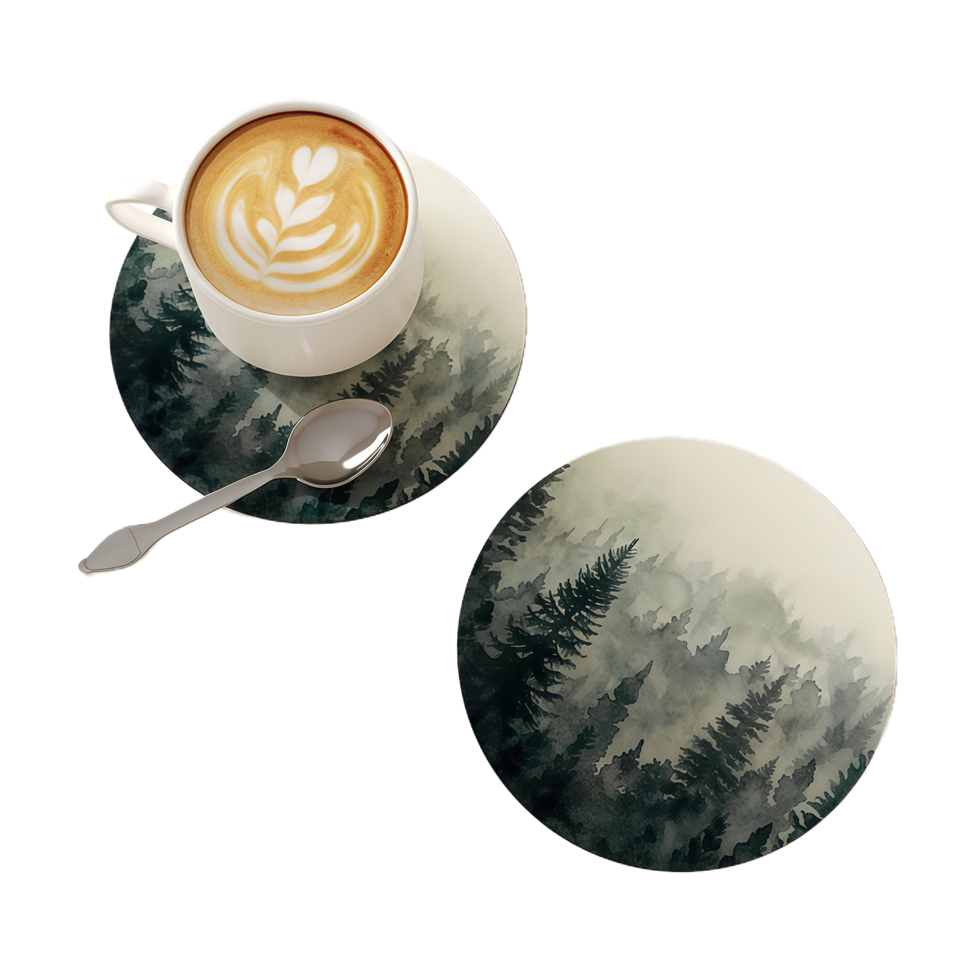 Absorbent Coaster Set - Non-Slip Heat Resistant Cup Mats for Coffee 2