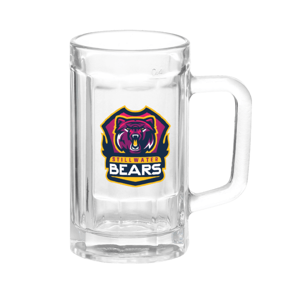 Chug 15 oz. Sports Fan Glass Beer Mug 45