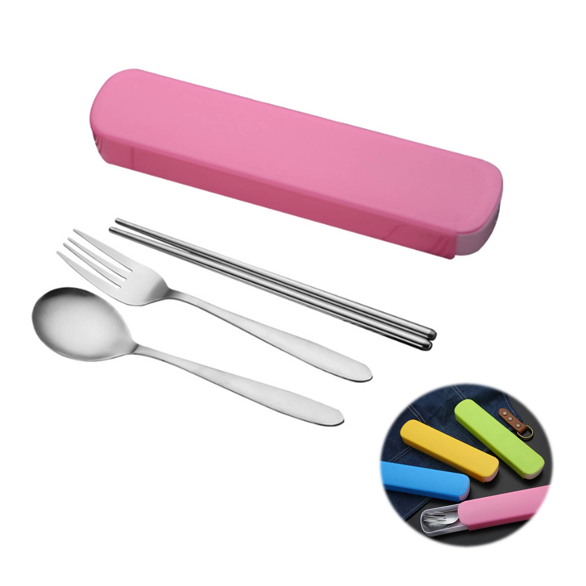 Portable Stainless Steel Cutlery Set 4