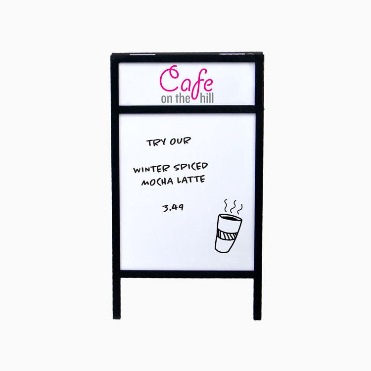 A-Frame Wet Erase Board with Header Inserts