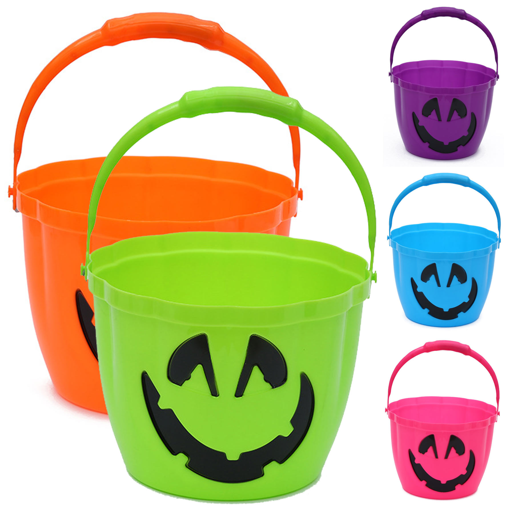LED Plastic Halloween Candy Pumpkin Baskets 1