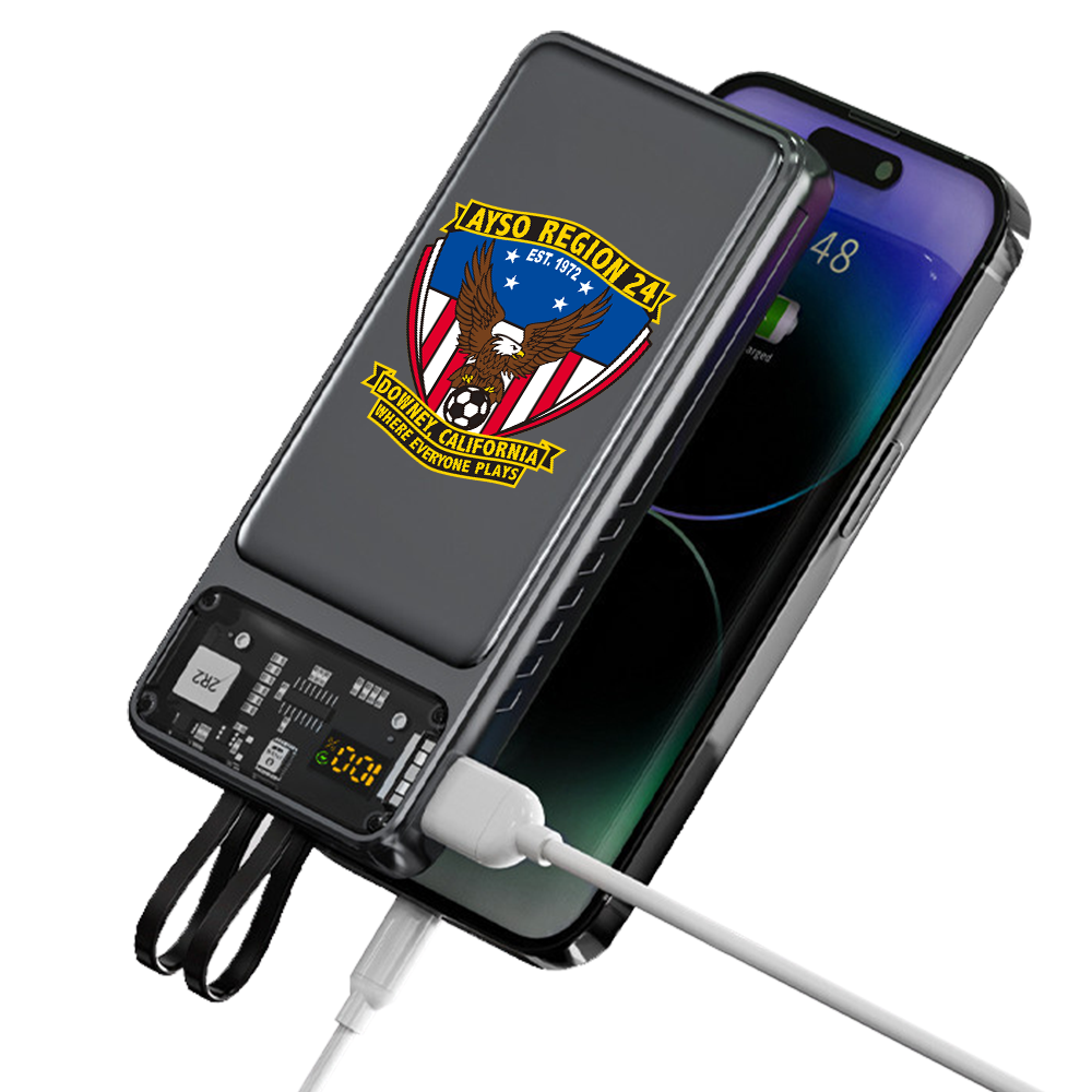 Galena Transparent Corded Power Bank 10000 12