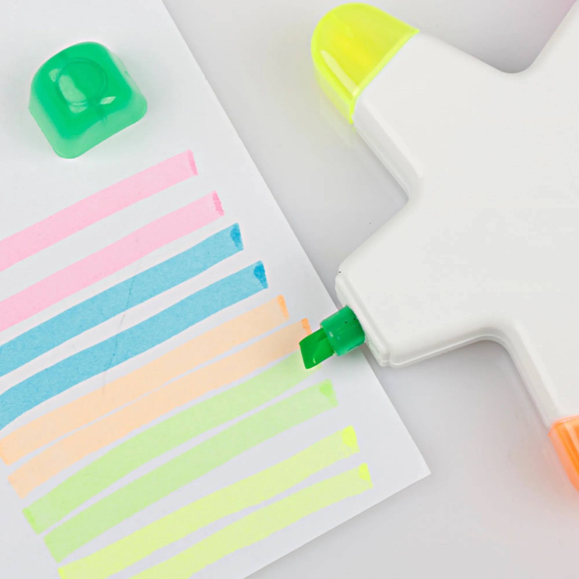 Star Shaped Highlighter 5 Colors Maker Multi-Color Pens 3