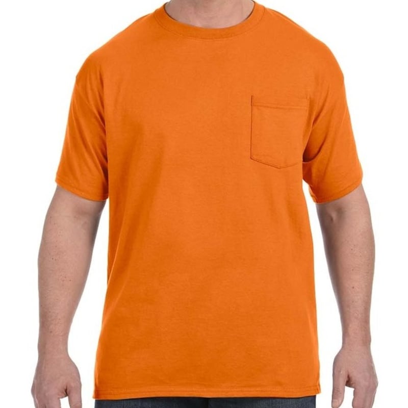 Hanes 6.1 Oz. Tagless® ComfortSoft® Pocket T-Shirt 29
