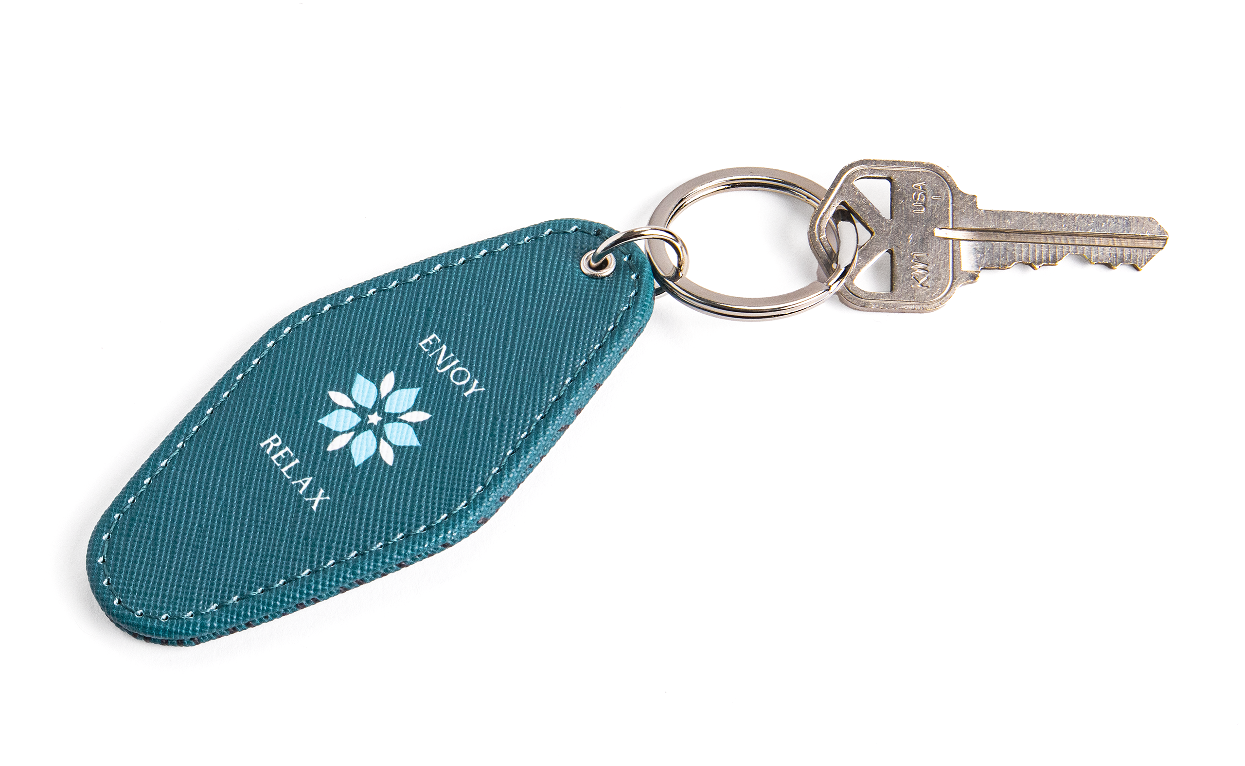 LVL Vegan Leather Motel Keychain