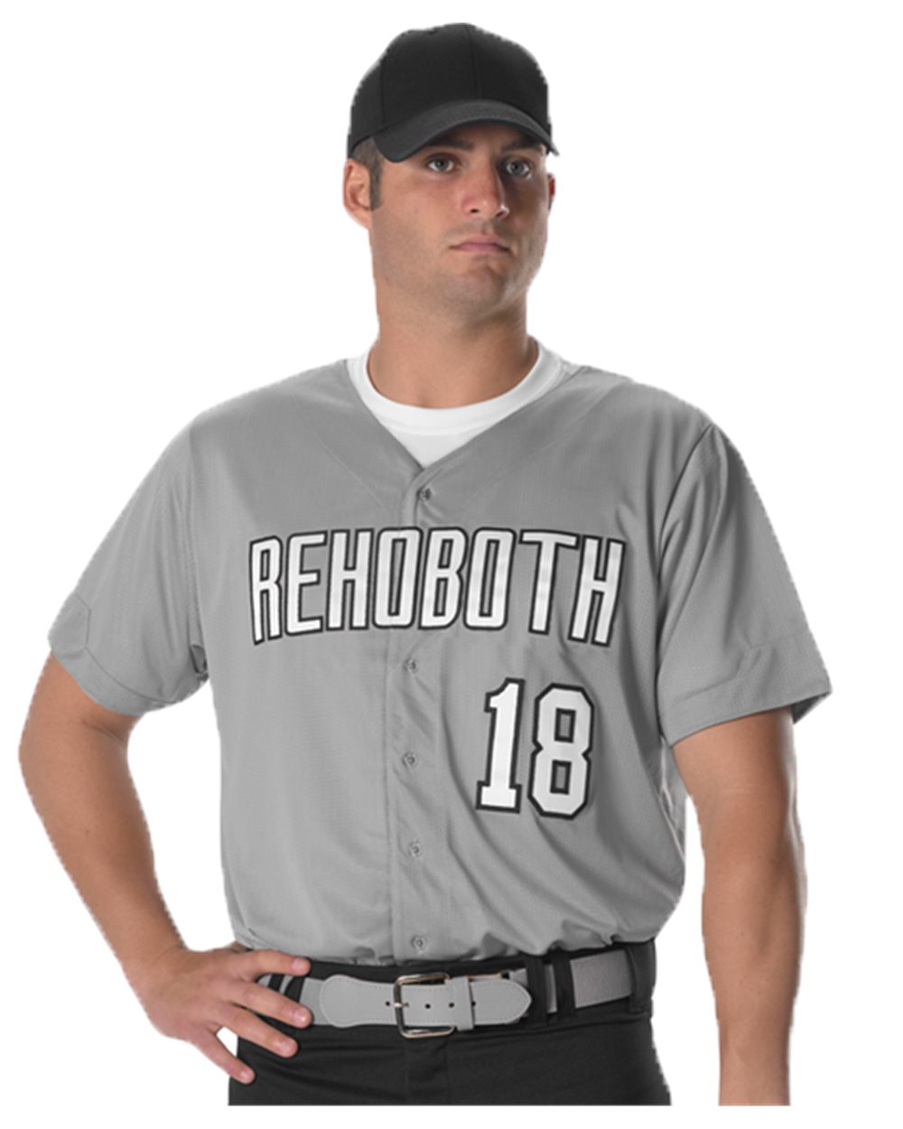 Men's Full Button Lightweight Baseball Jersey - 52MBFJ 31