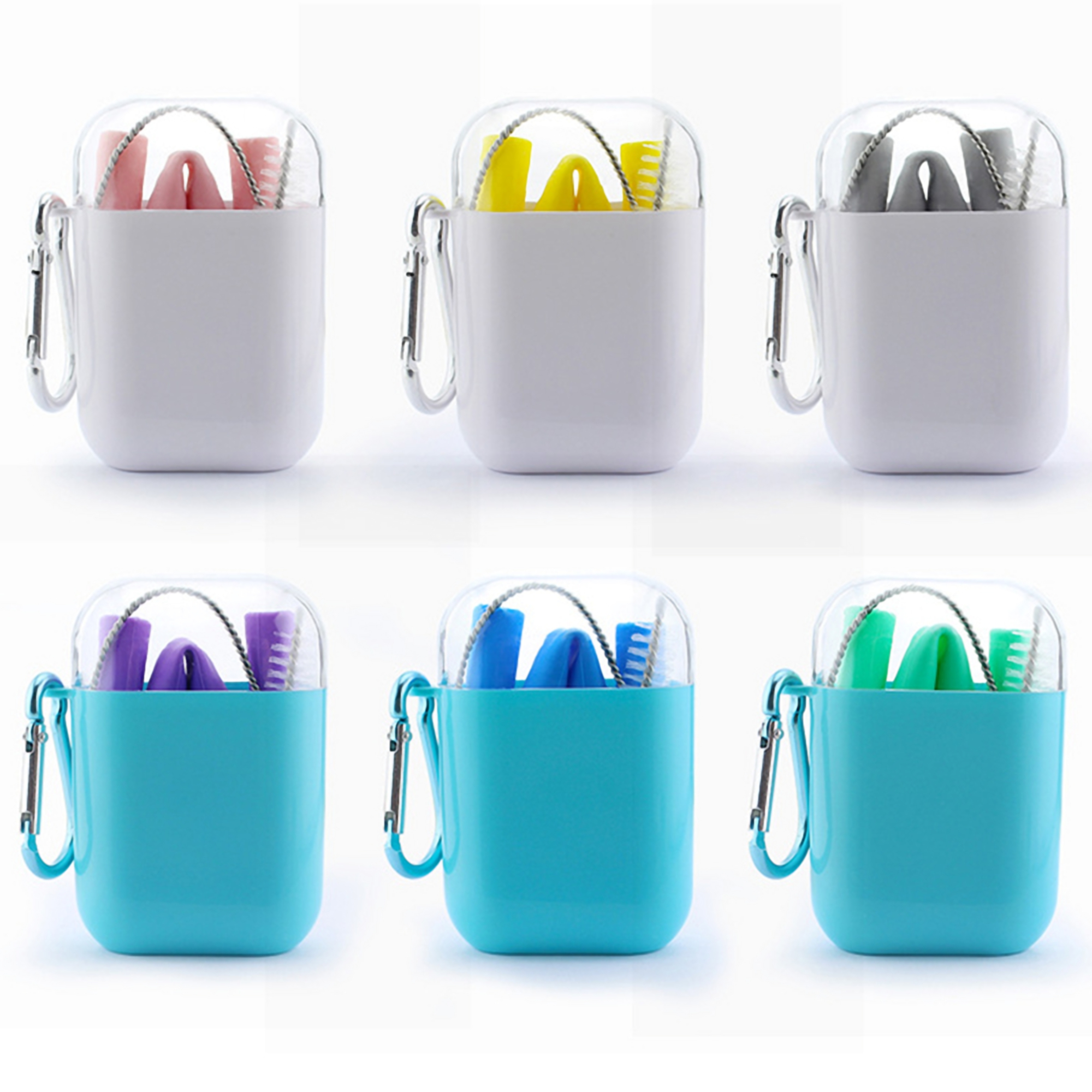 Portable Reuseable Silicone Straw Set 3