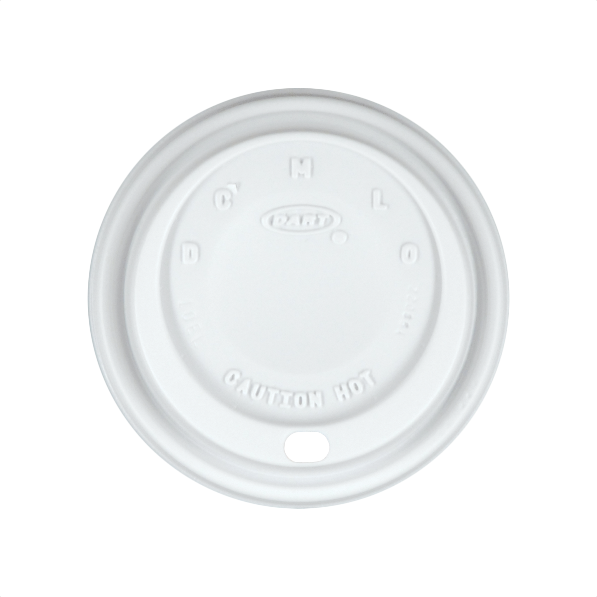 10 oz Foam Cup Domed Lid White 1