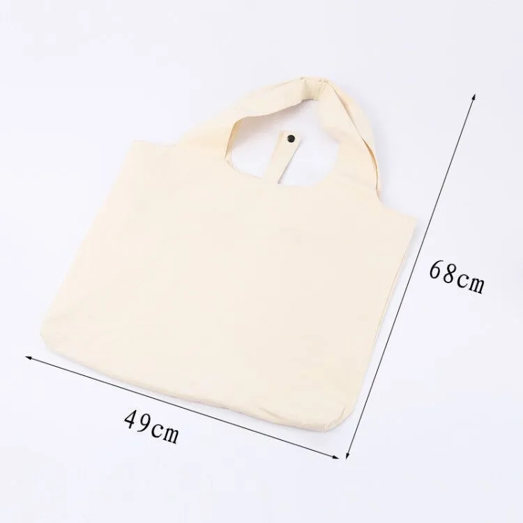 Folding Cotton Canvas Large-Capacity Supermarket Handbag, custom tote bag with logo imprint 6