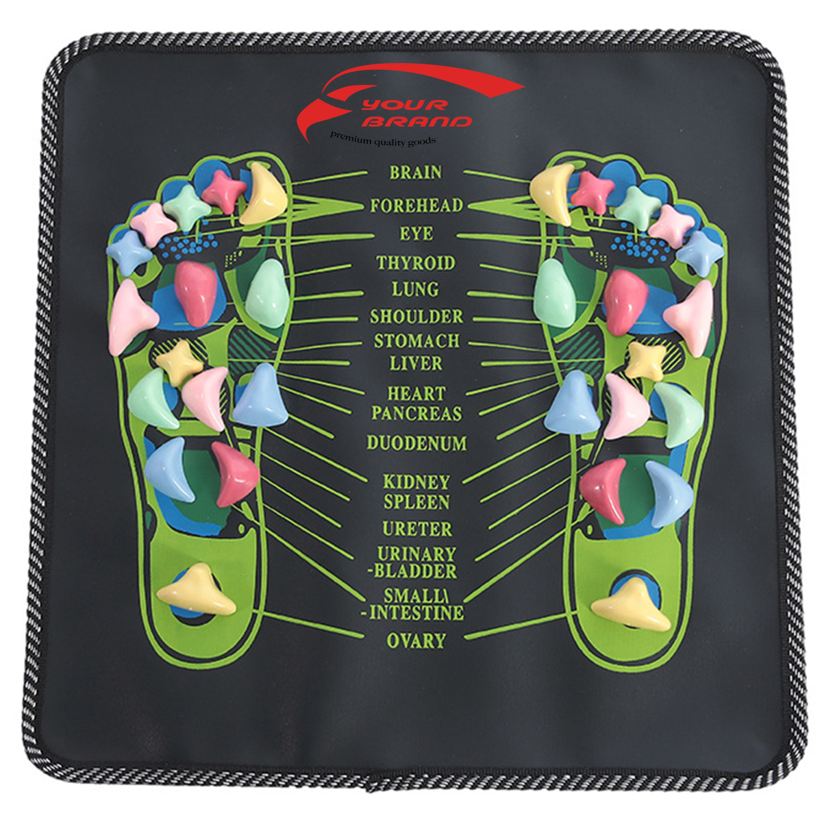 Healthy Cobblestone Road Foot Meridian Acupoint Massage Mat 2