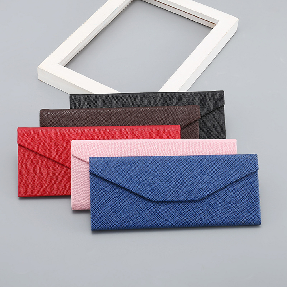 Solid Color Magnetic Folding Glasses Case 8
