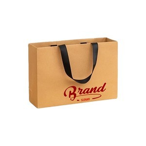 Medium Plain Natural Paper Bags 8.6" x 12.59" x 3.9" 3