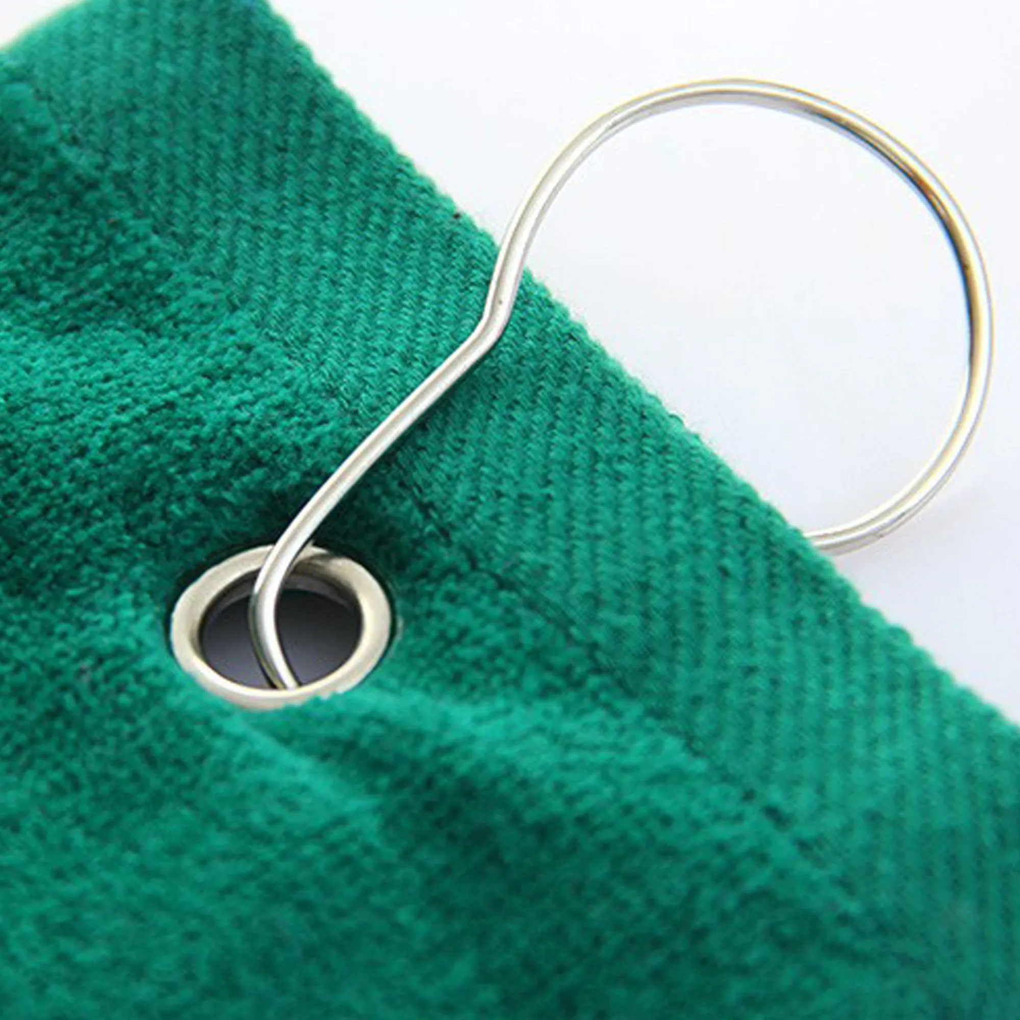 Golf Tri-Fold Cotton Towel W/ Clip 2