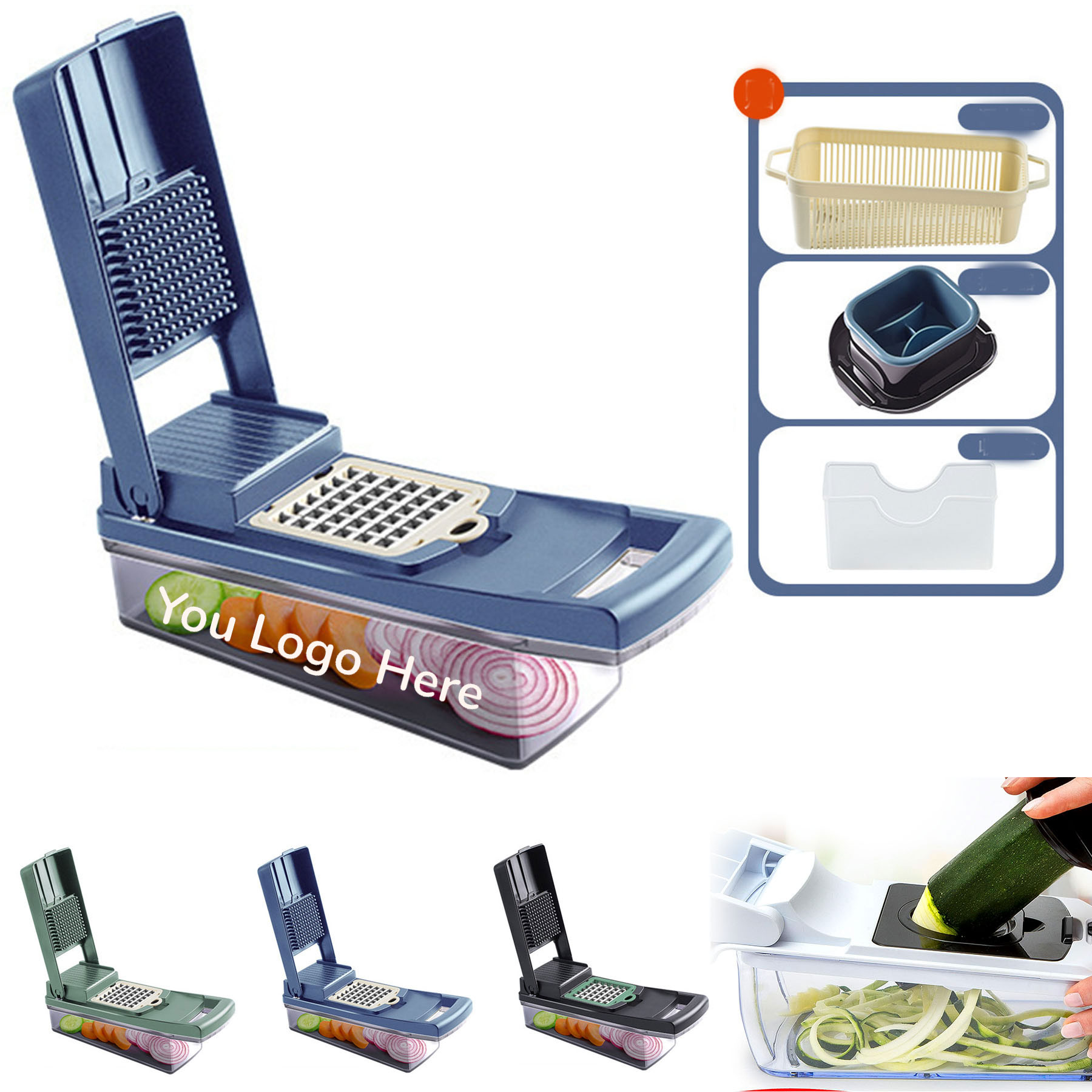Multi Functional Vegetable Fruit Chopper Set 1