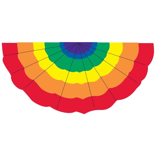 Rainbow Pleated Full Fan 2