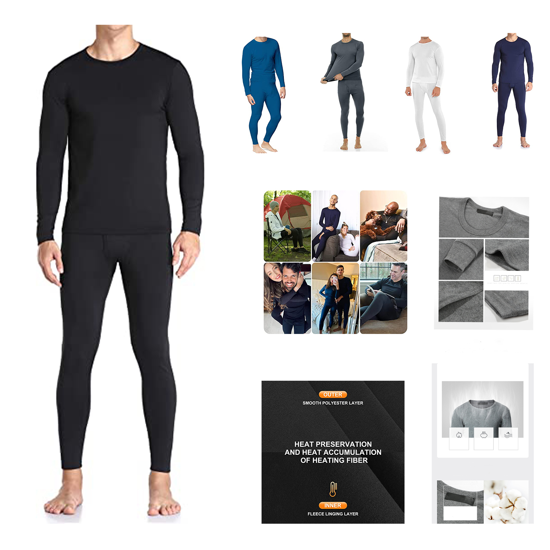 Men's Thermal Underwear Set 2
