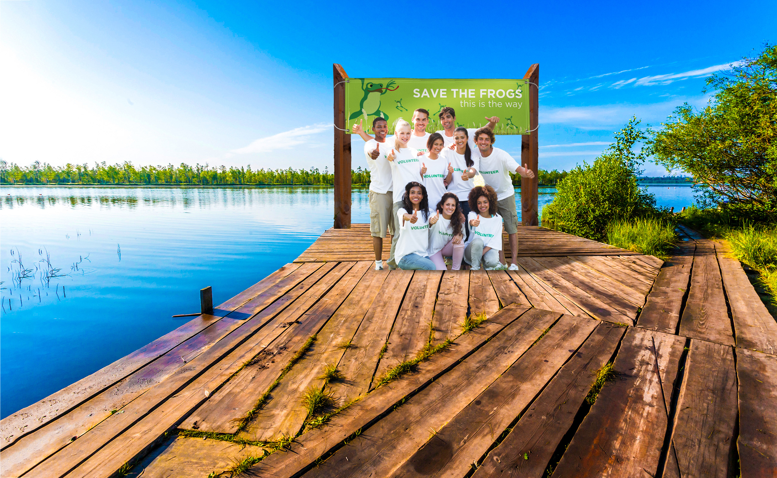 3' x 10' PVC-Free Banner Single-Sided 2