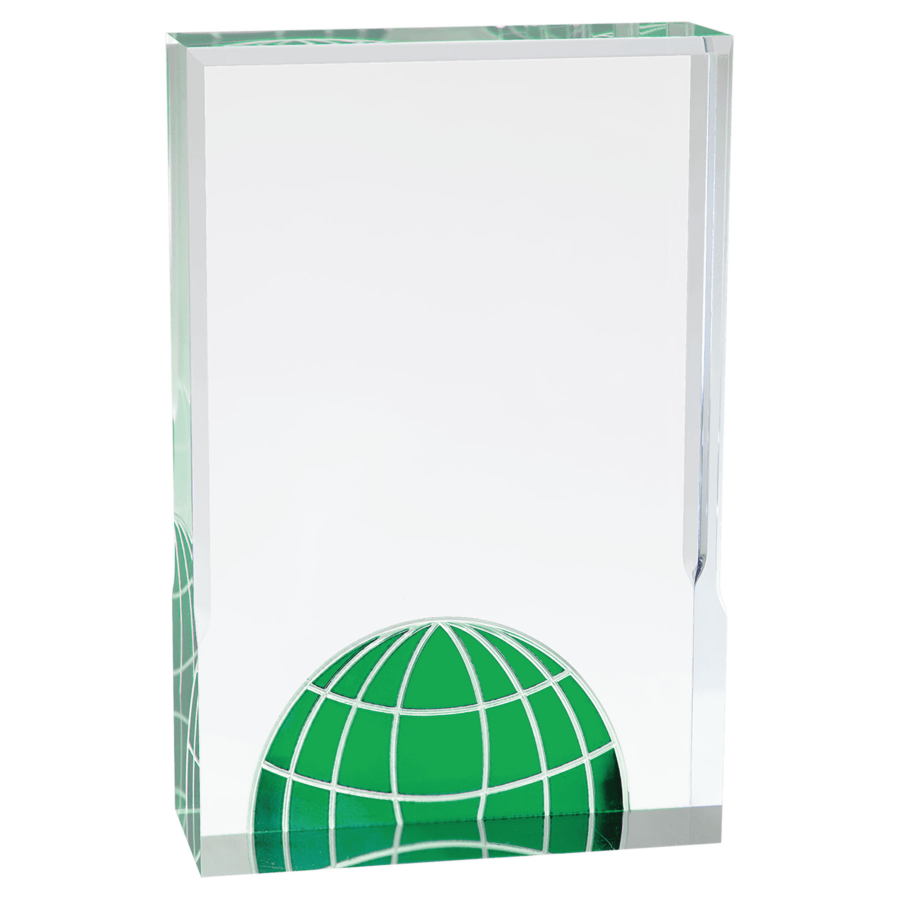 5" x 7" Green Globe Acrylic 3