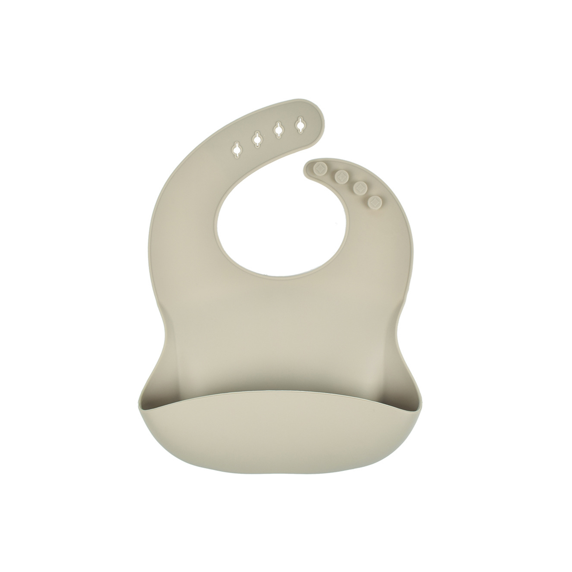 Soft Food Grade Silicone Baby Bib Adjustable 28