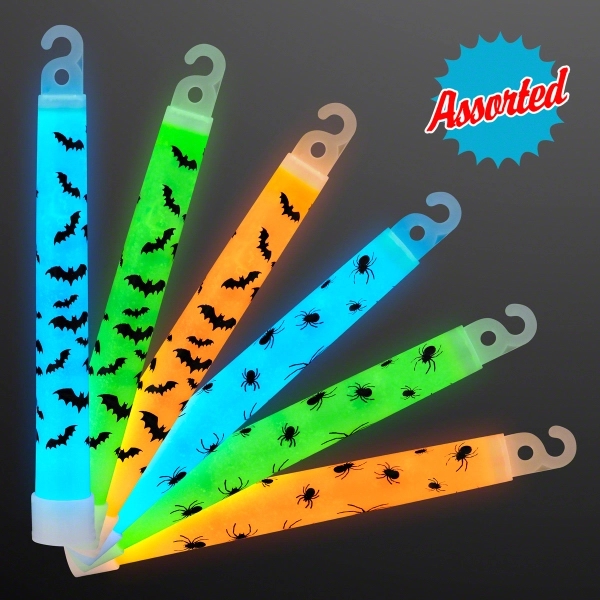 Glow Bats & Spiders Halloween Sticks 2