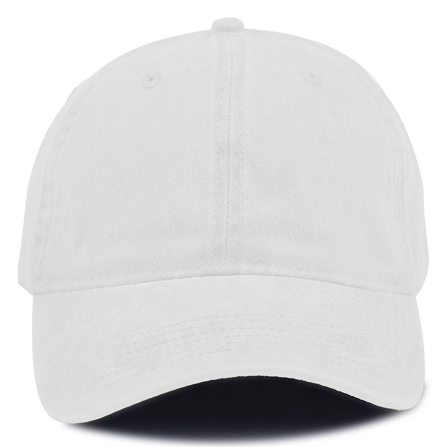 Stock Washed Cotton 6-Panel Baseball Cap w/ Metal Tuck 17