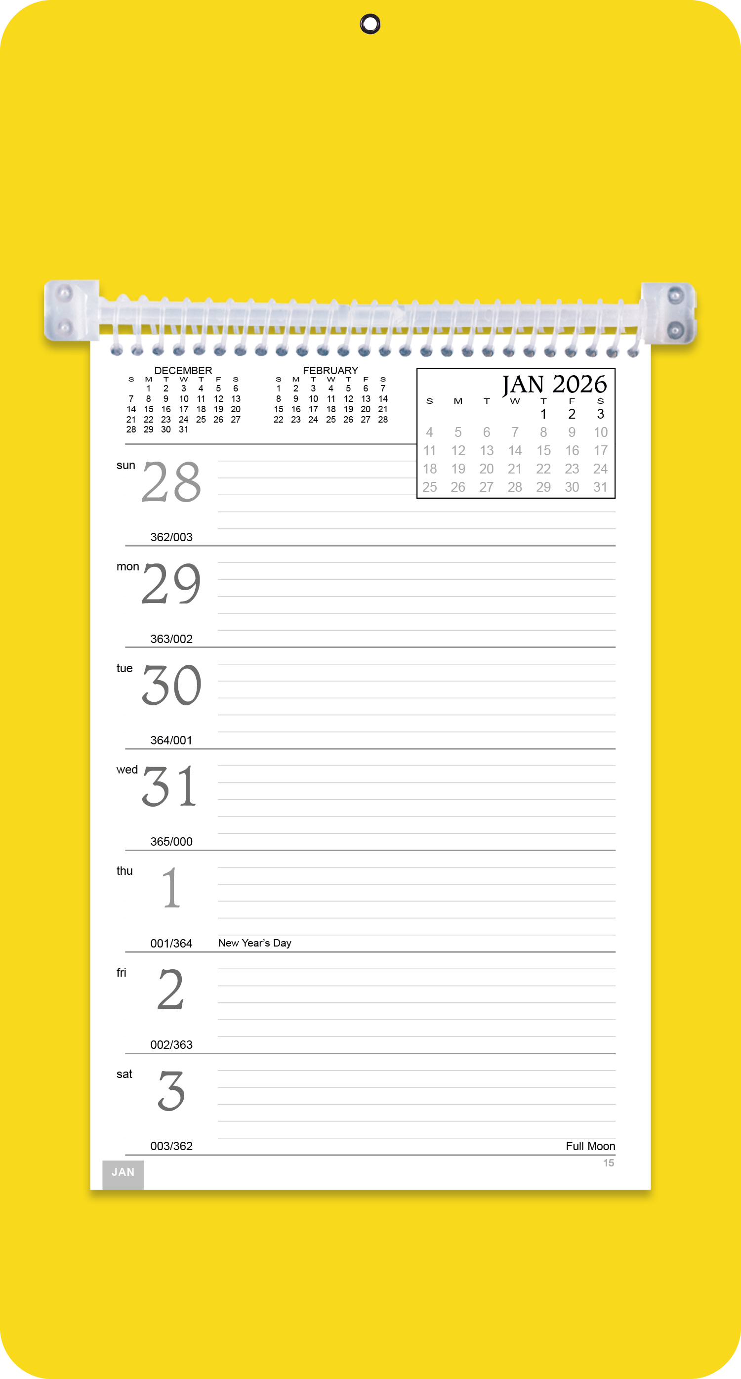 Triumph® Calendars Weekly Memo Calendar 3
