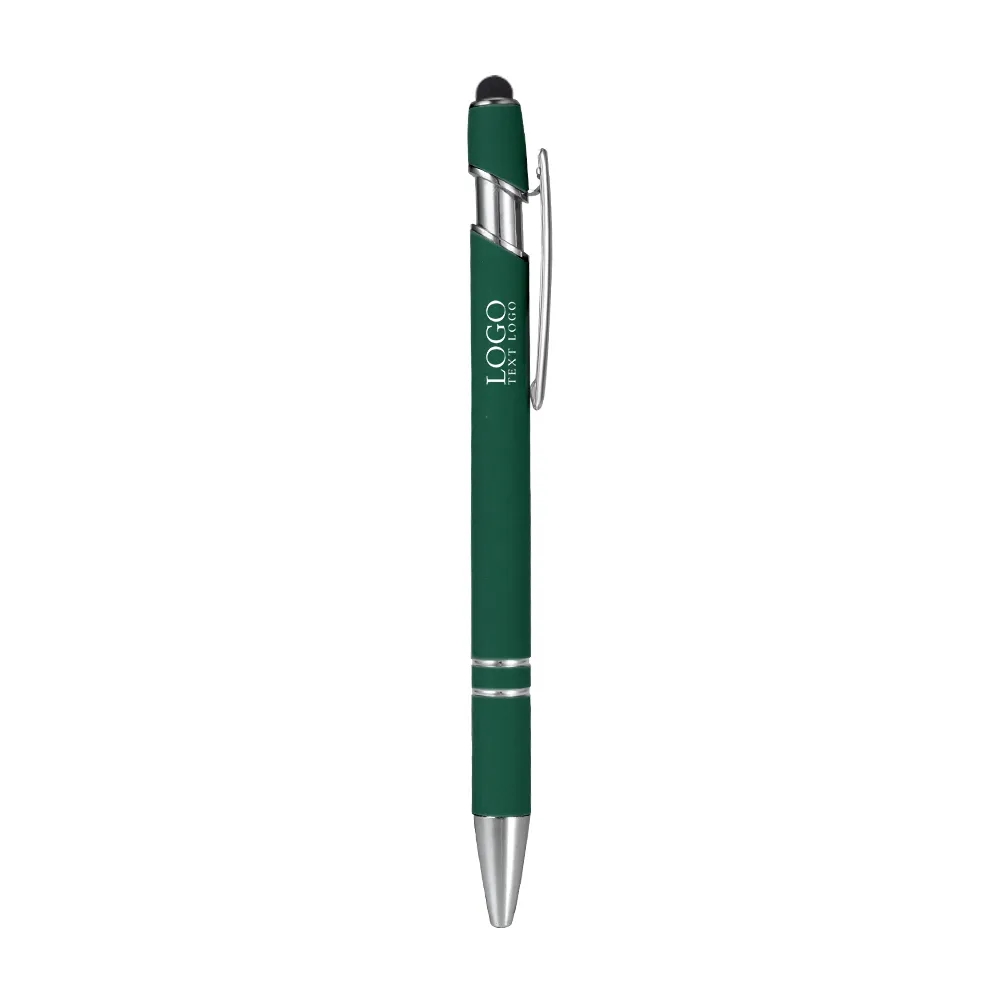 Custom Rubber Coated Stylus Ballpoint Pen 14