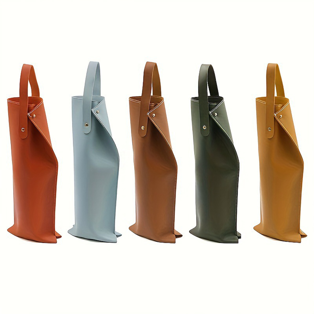 Leather Portable Wine Packaging Bag Bottle Protection 5
