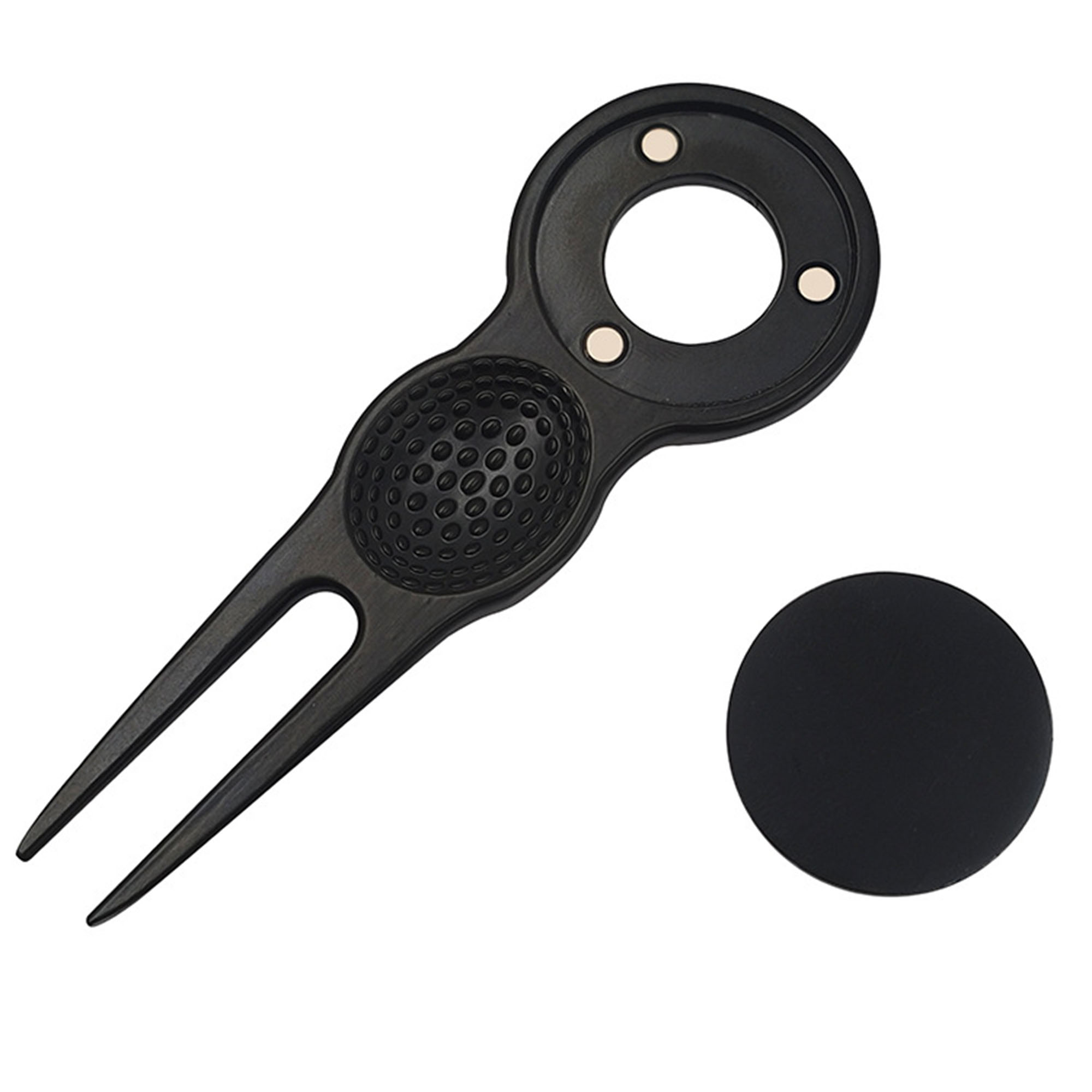 Laser Engraved Zinc Alloy Divot Repair Multi-Tool 3