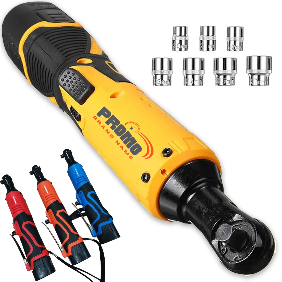 12V Lightweight Right Angle Cordless Electric Wrench 4