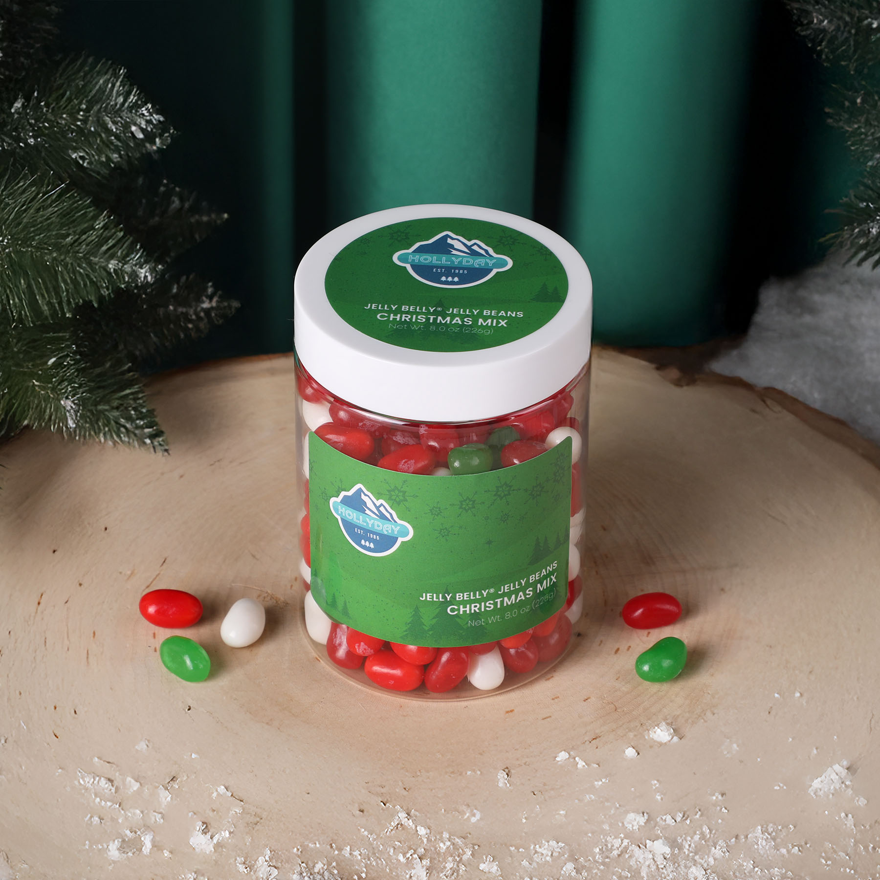 Jelly Belly® Jelly Beans Christmas Mix: Large Jar 2