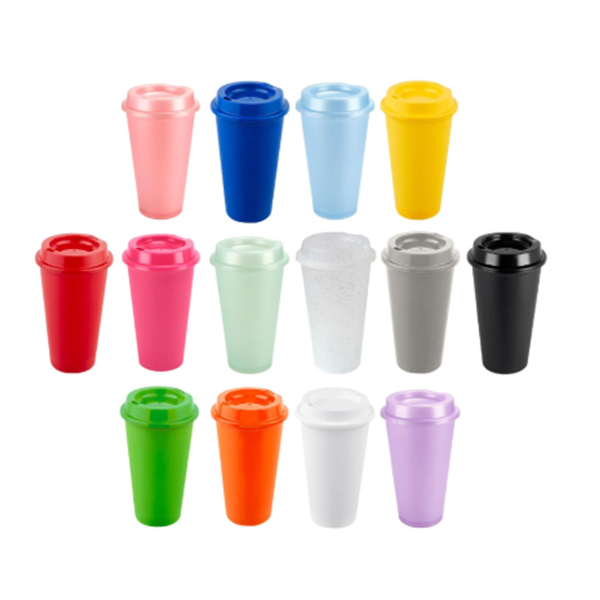 16Oz. Plastic Shaker Cup with Flip Lid in Assorted Colors 8