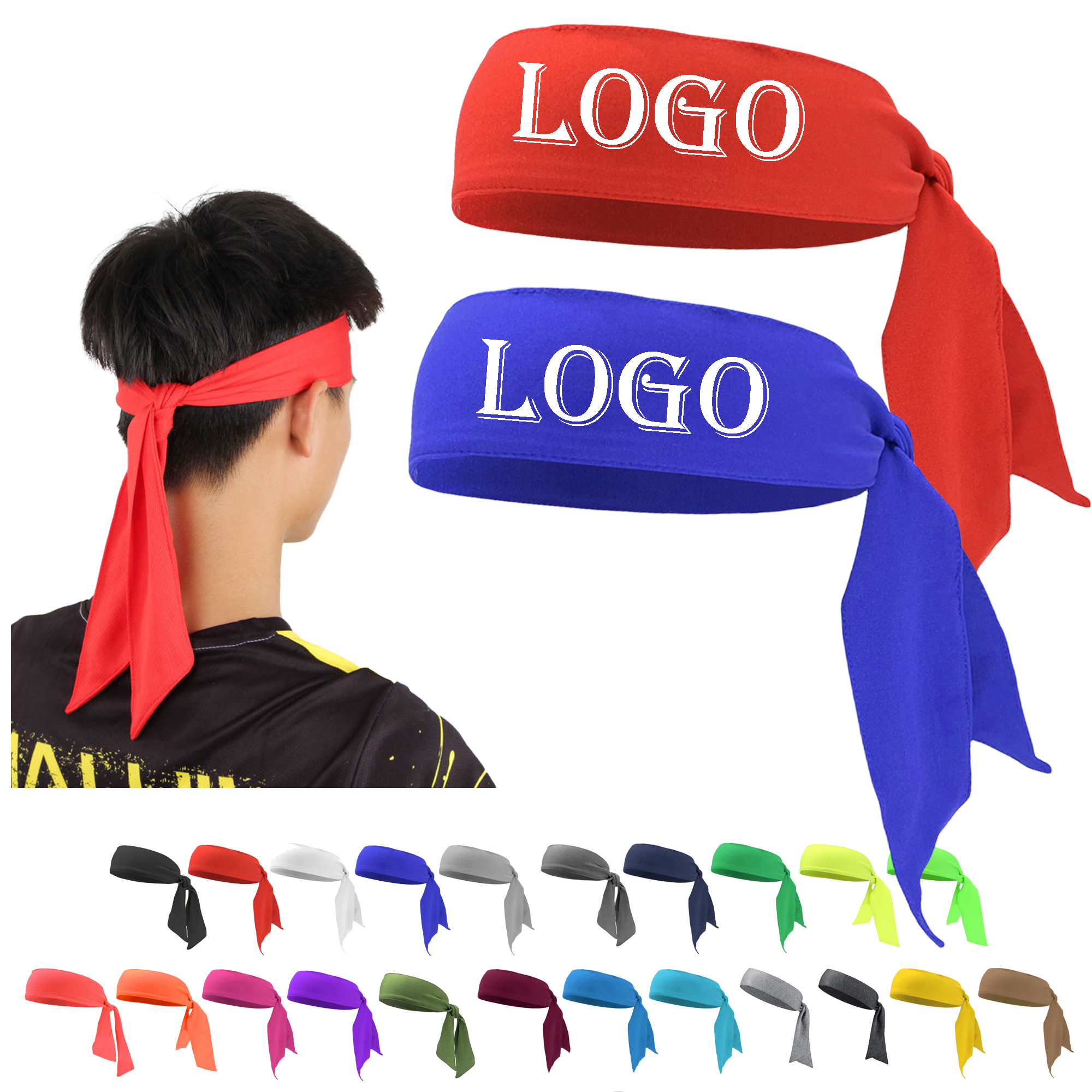 41in Sweat Wicking Headband for Sports MOQ30PCS 2