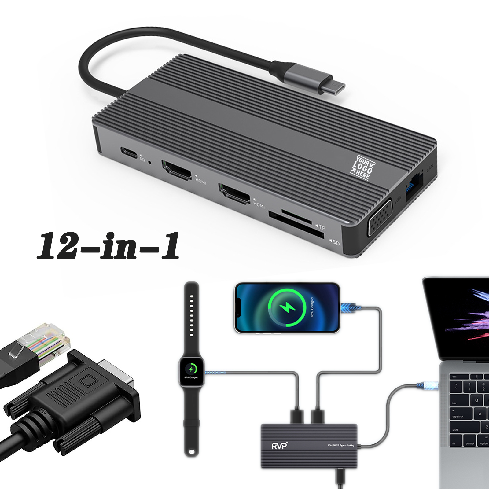 12-in-1 RVP+ USB C Docking Station 2