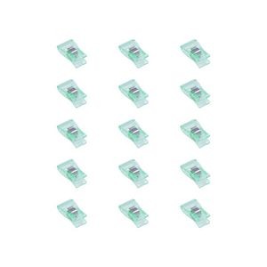 15 Pieces Versatile Plastic Clips In Metal Box For Document Organization 13