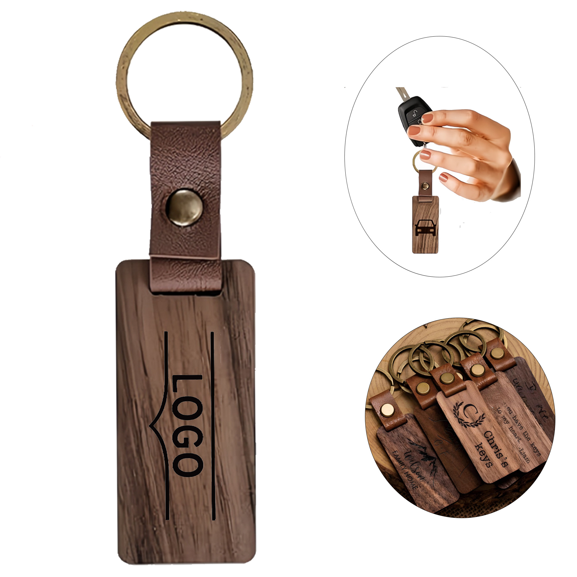 Custom Wooden Keychain 1