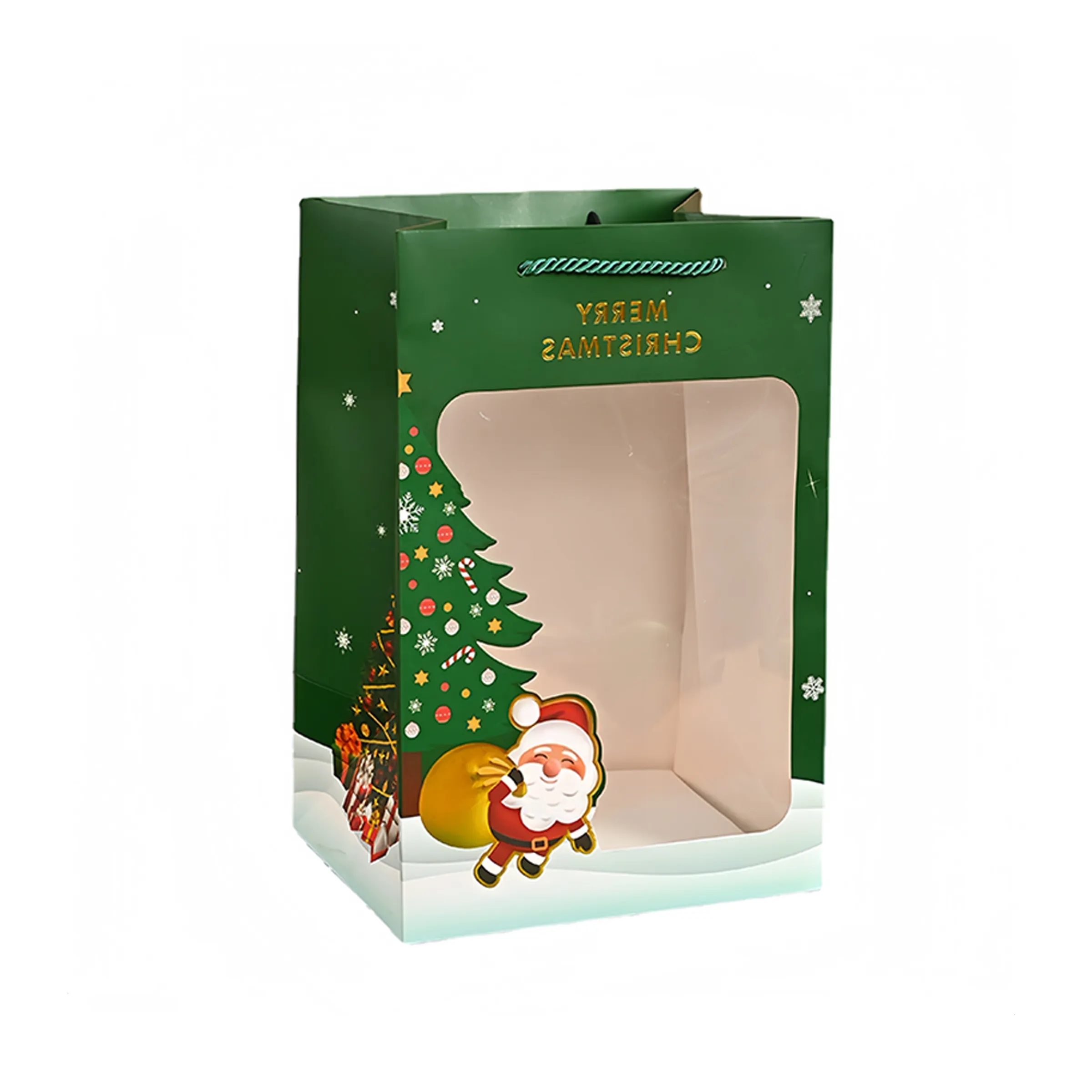 Paper Christmas Gift Bag Tote 2