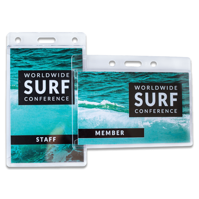 Hard Plastic Acrylic Badge Holder With Slot 3
