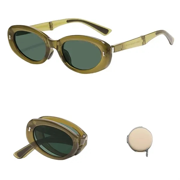 Cat-Eye UV Protection Sunglasses - Foldable Fashion Shades 7