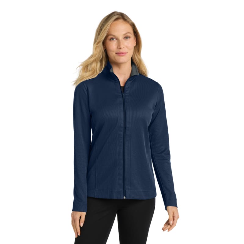Port Authority Women's Vertical Texture Full-Zip Jacket. 10