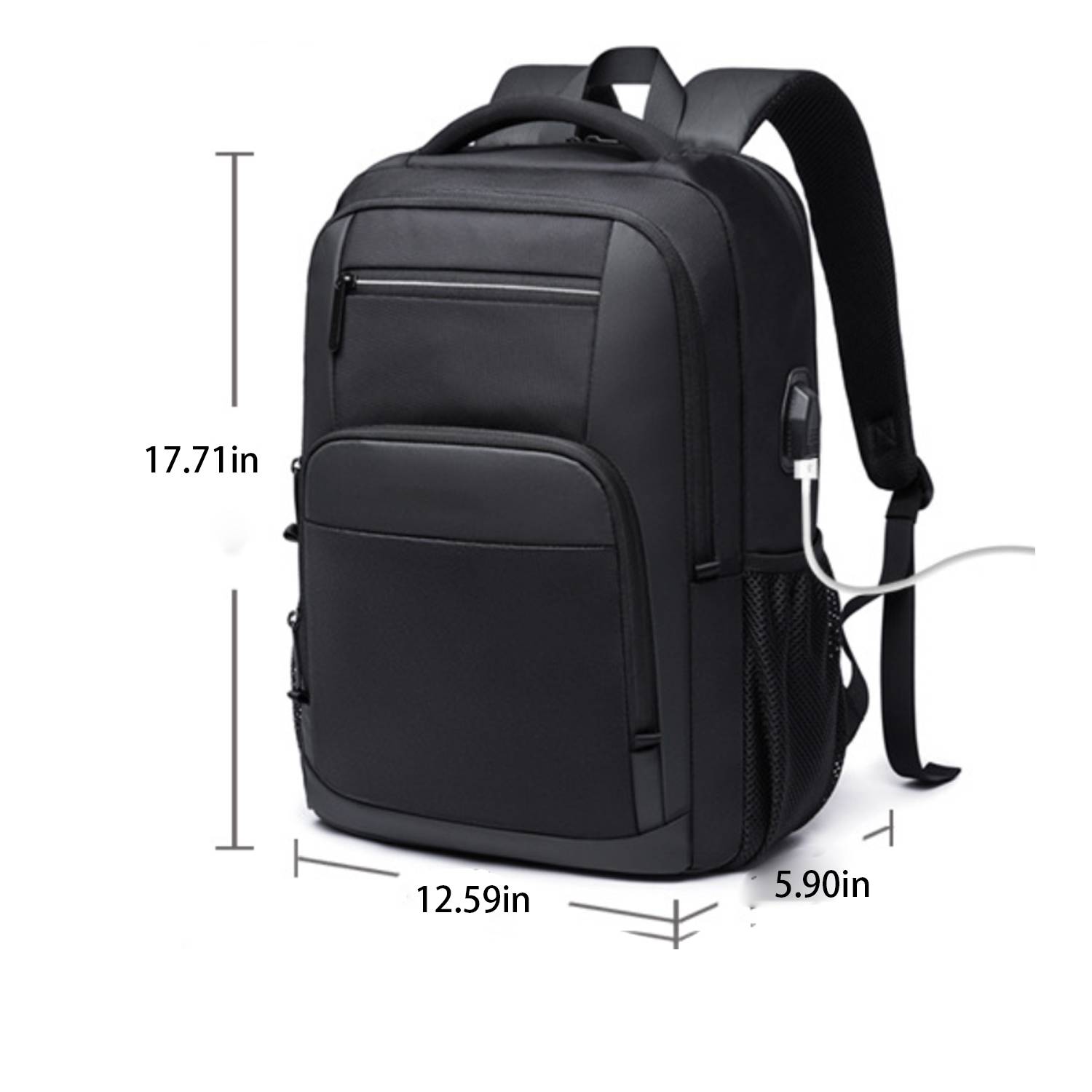 Computer Business Oxford Backpack with Usb Charging Port 5