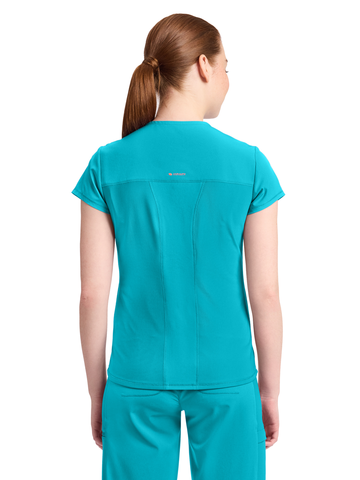 Infinity GNR8 - Women's 2-Pocket Mock-Wrap V-Neck Top 3